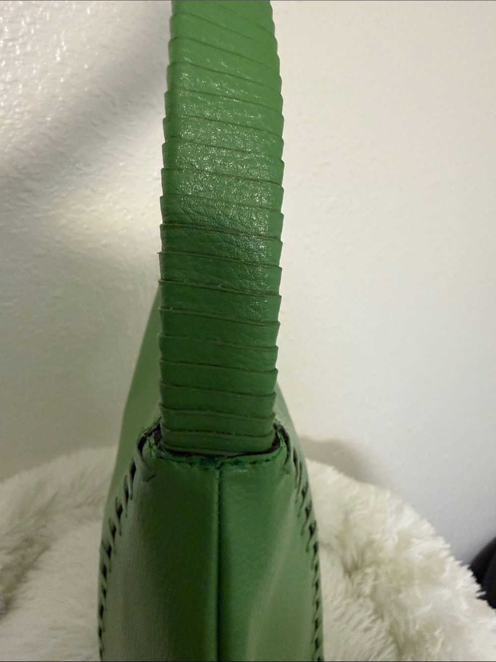 BCBGMaxAzria Green Leather Shoulder Hobo - Picture 6 of 13